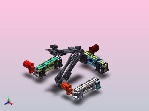 机械手和流水线机构正等轴测缩略图