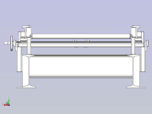 距离可调式压辊输送机设计后视缩略图