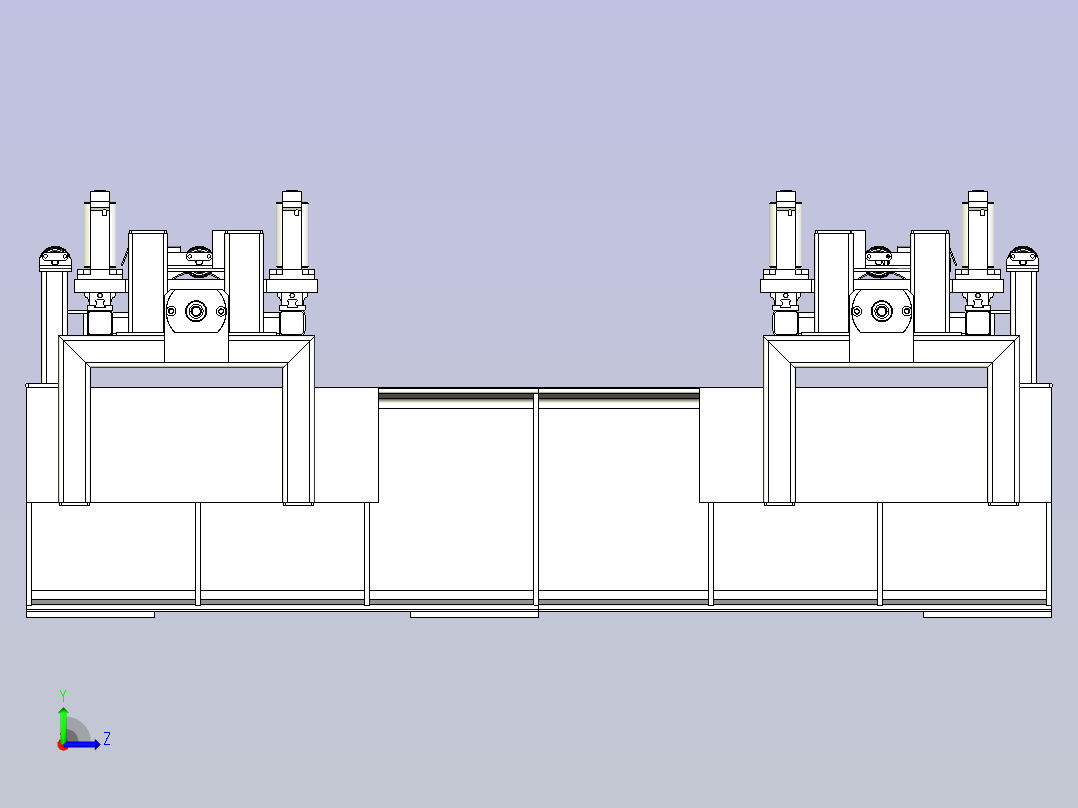 距离可调式压辊输送机设计左视图