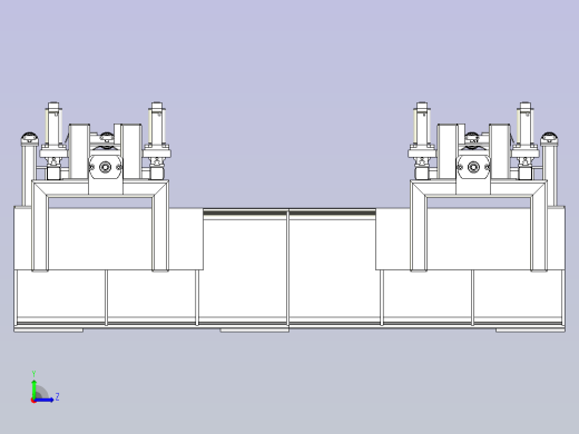 距离可调式压辊输送机设计左视缩略图