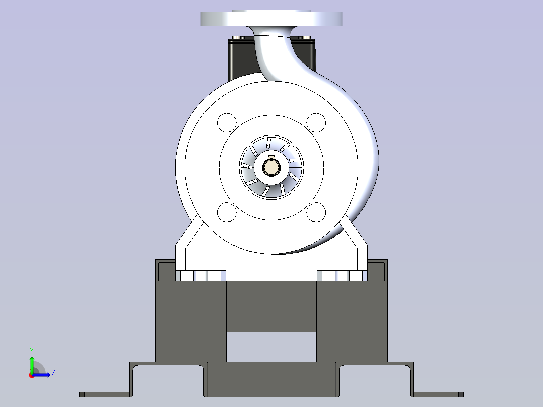 离心泵总成左视图