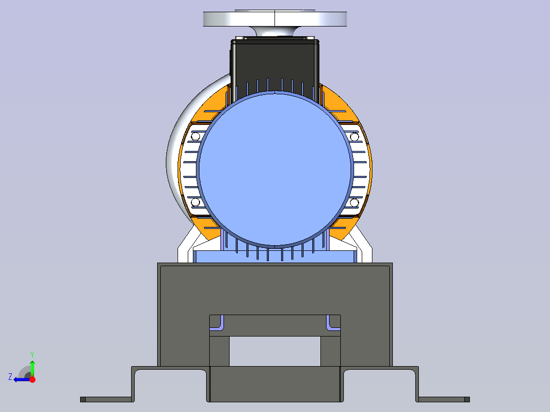 离心泵总成右视图