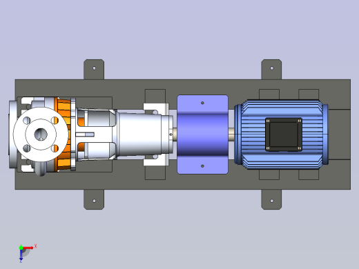 离心泵总成俯视缩略图