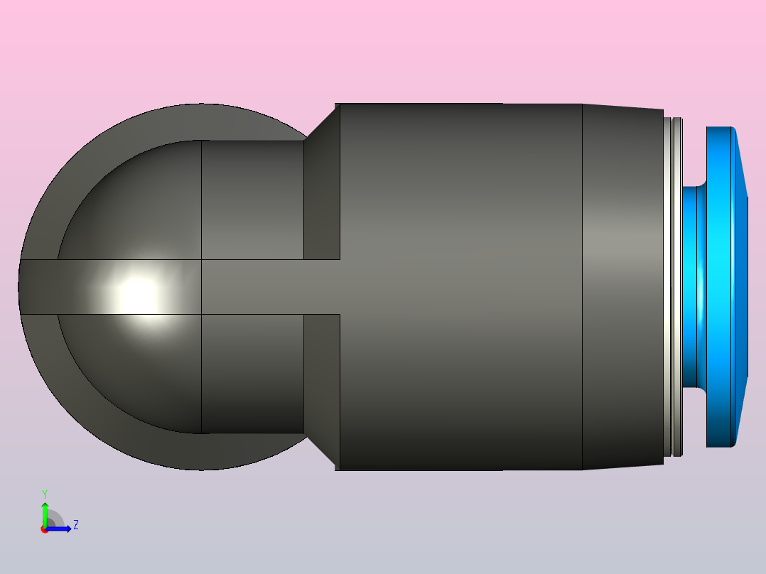 快插接头QSL-6左视图