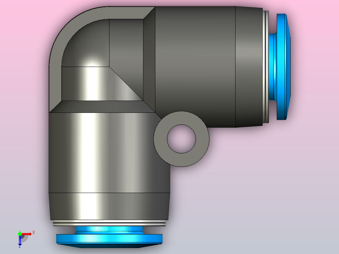 快插接头QSL-6俯视图