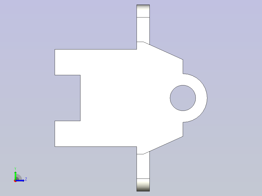 FreeCAD轴支持左视图