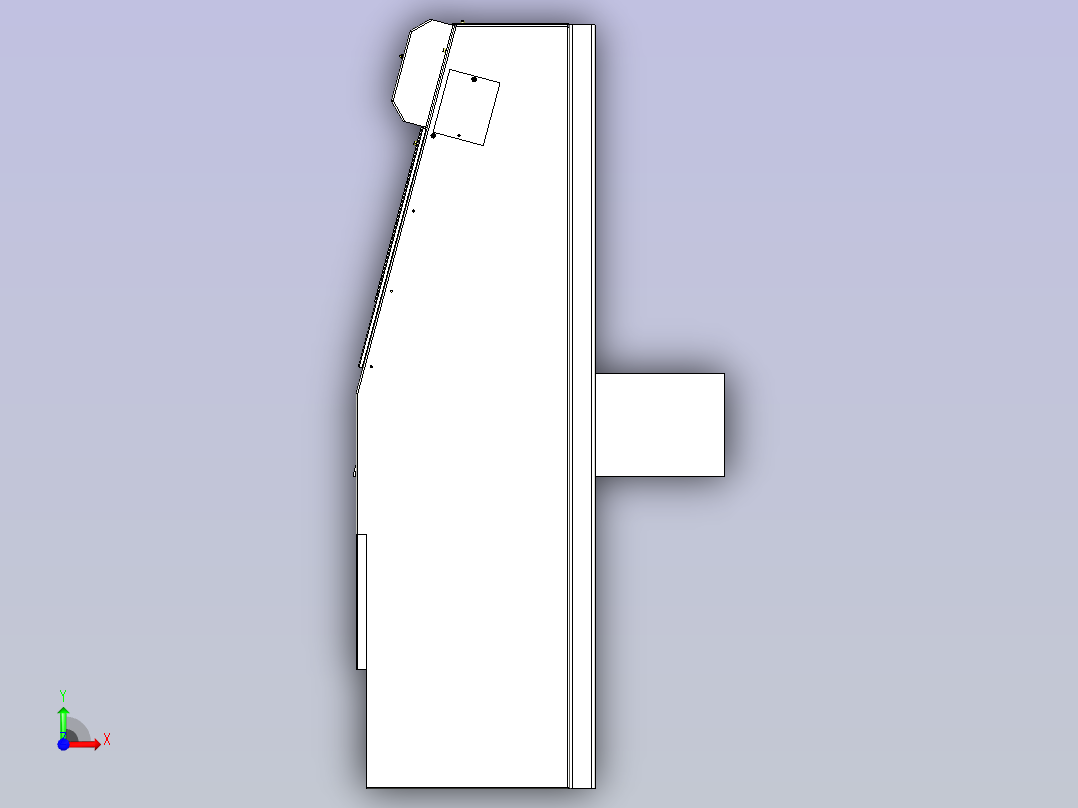 一款带轮_皮带+锥齿轮机构3D图纸前视图