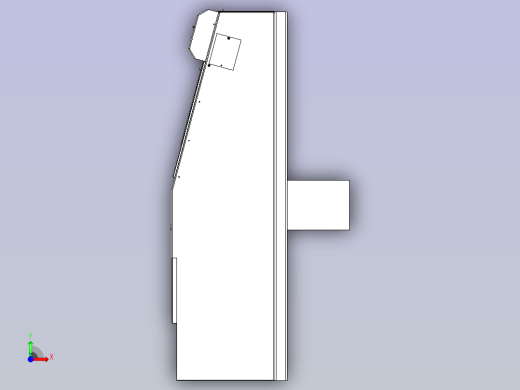 一款带轮_皮带+锥齿轮机构3D图纸前视缩略图