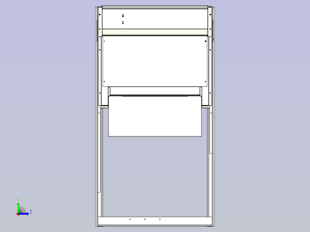 一款带轮_皮带+锥齿轮机构3D图纸左视图