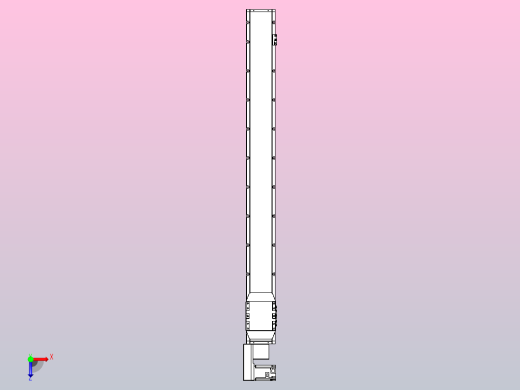 机器人皮带驱动直线轴TPA-GCB-150-P80-L1400-QL-M75-N3俯视缩略图
