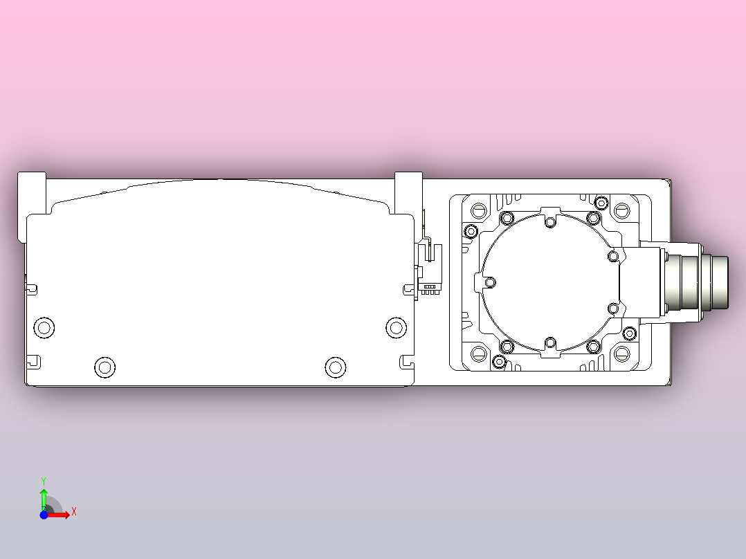 日规模组半封闭丝杆TPA-HNR-220D-3210C-L1250-ML-Y-P1K-N3前视图