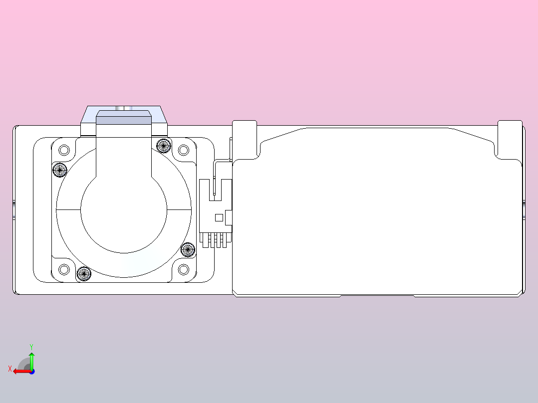 日规模组半封闭丝杆TPA-HNR-120D-1610C-L1200-MR-Y-P40-N3后视图