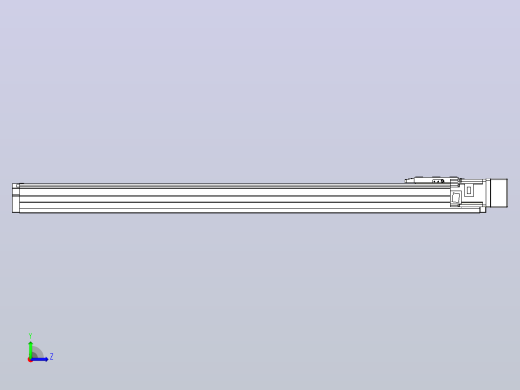 滚珠丝杠直线轴内置导轨TPA-GCR-80-1610C-L800-MR-M40-N3左视缩略图