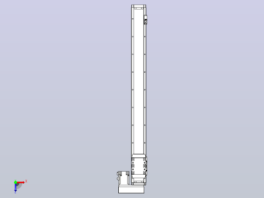 滚珠丝杠直线轴内置导轨TPA-GCR-80-1610C-L800-MR-M40-N3俯视缩略图