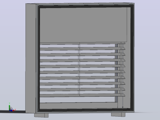 封闭空腔立面的1x1mtr模型
