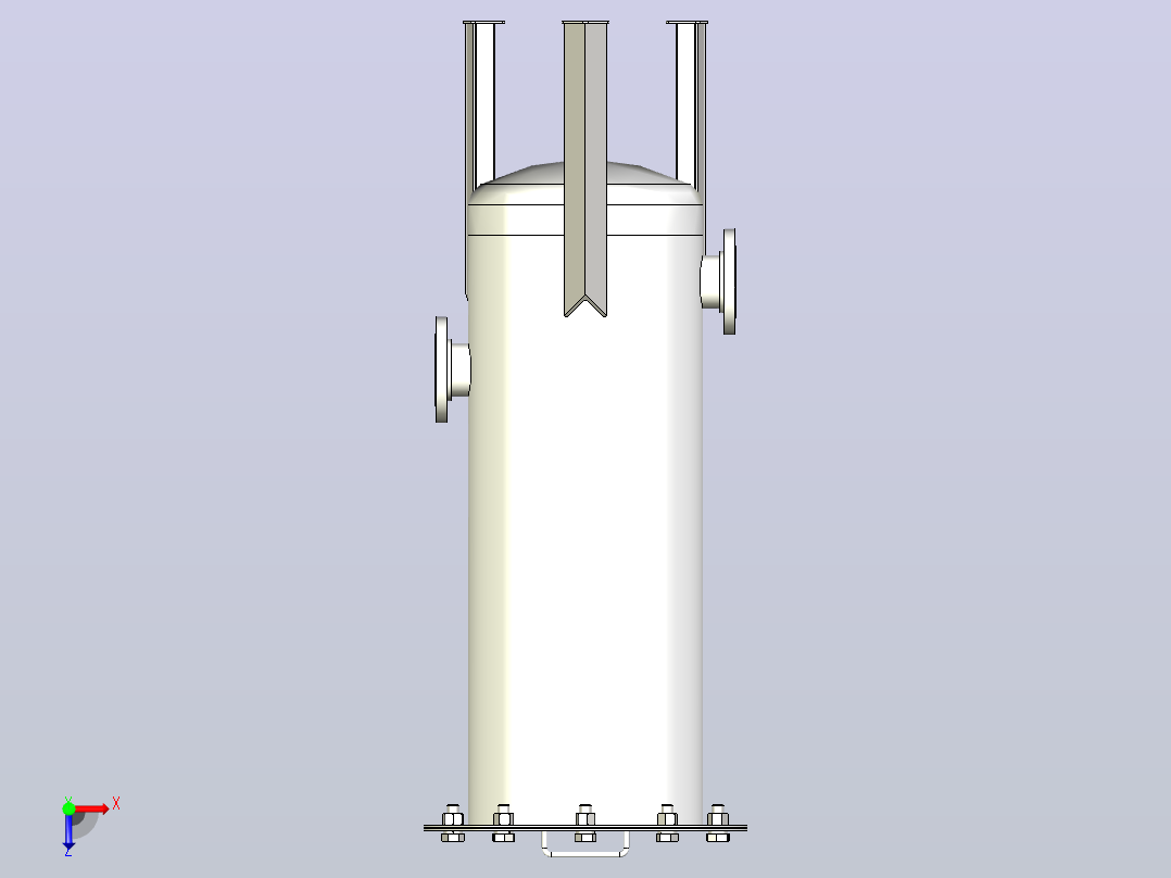 多层聚丙烯筒式过滤器外壳2.5 X 40 (22个过滤器)俯视图