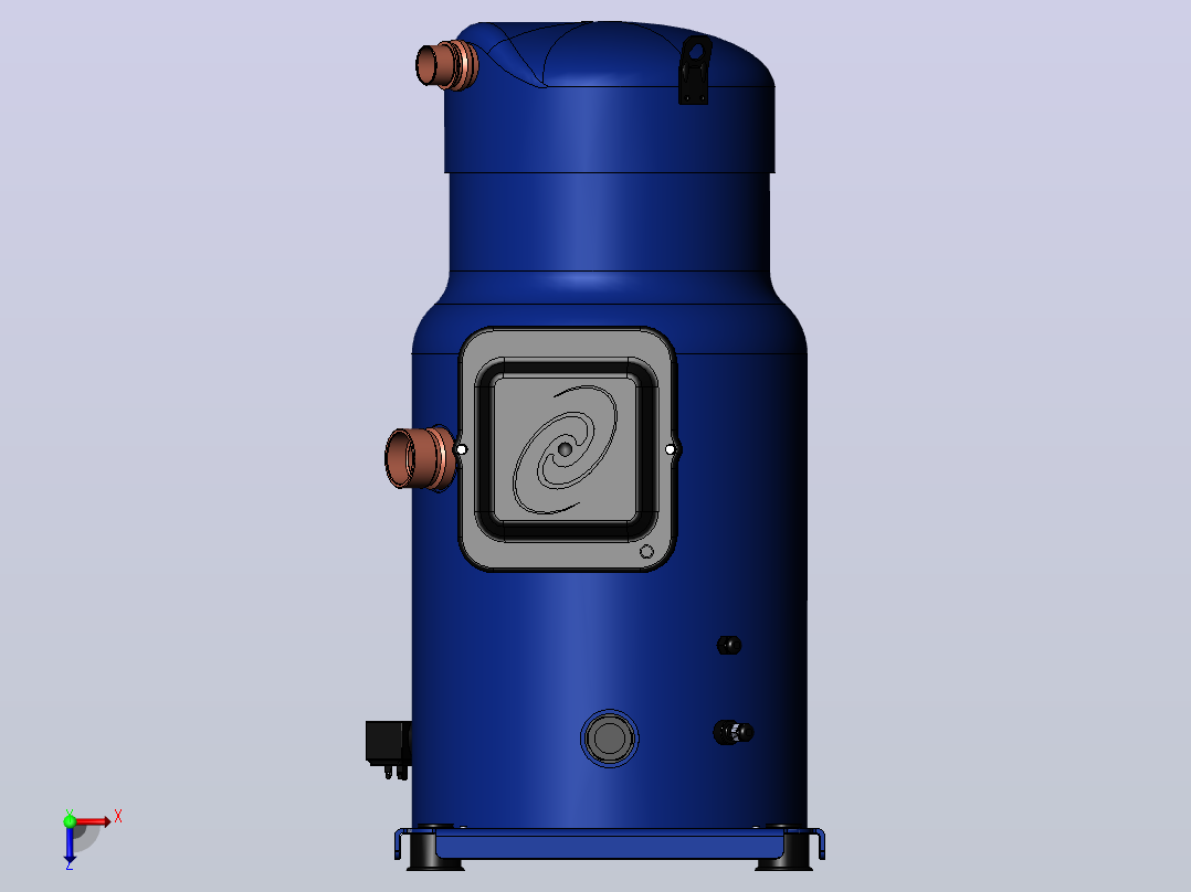 Danfoss VSH170AGANA滚动压缩机俯视图
