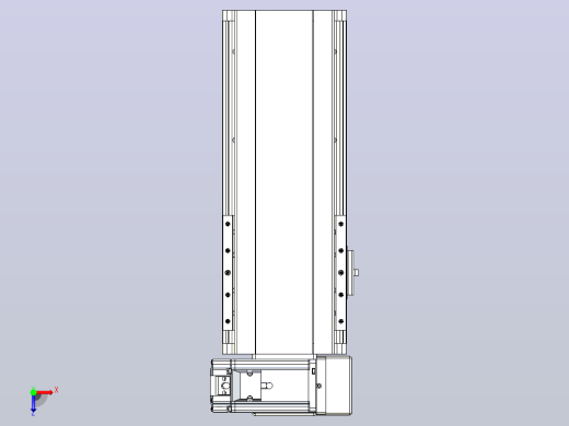 皮带直线轴半封闭可选导轨TPA-HNB-140D-120-L150-RU-Y-P40-N3俯视缩略图