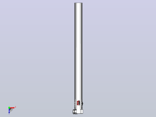皮带直线轴半封闭可选导轨TPA-HNB-120D-110-L1450-RP-C-P40-N3俯视缩略图