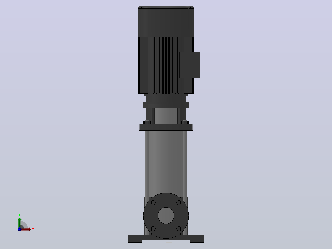 南方泵CDL32-20-4.0KW-（DN65）前视图