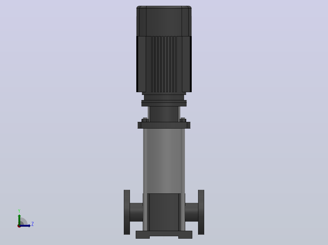 南方泵CDL32-20-4.0KW-（DN65）左视图