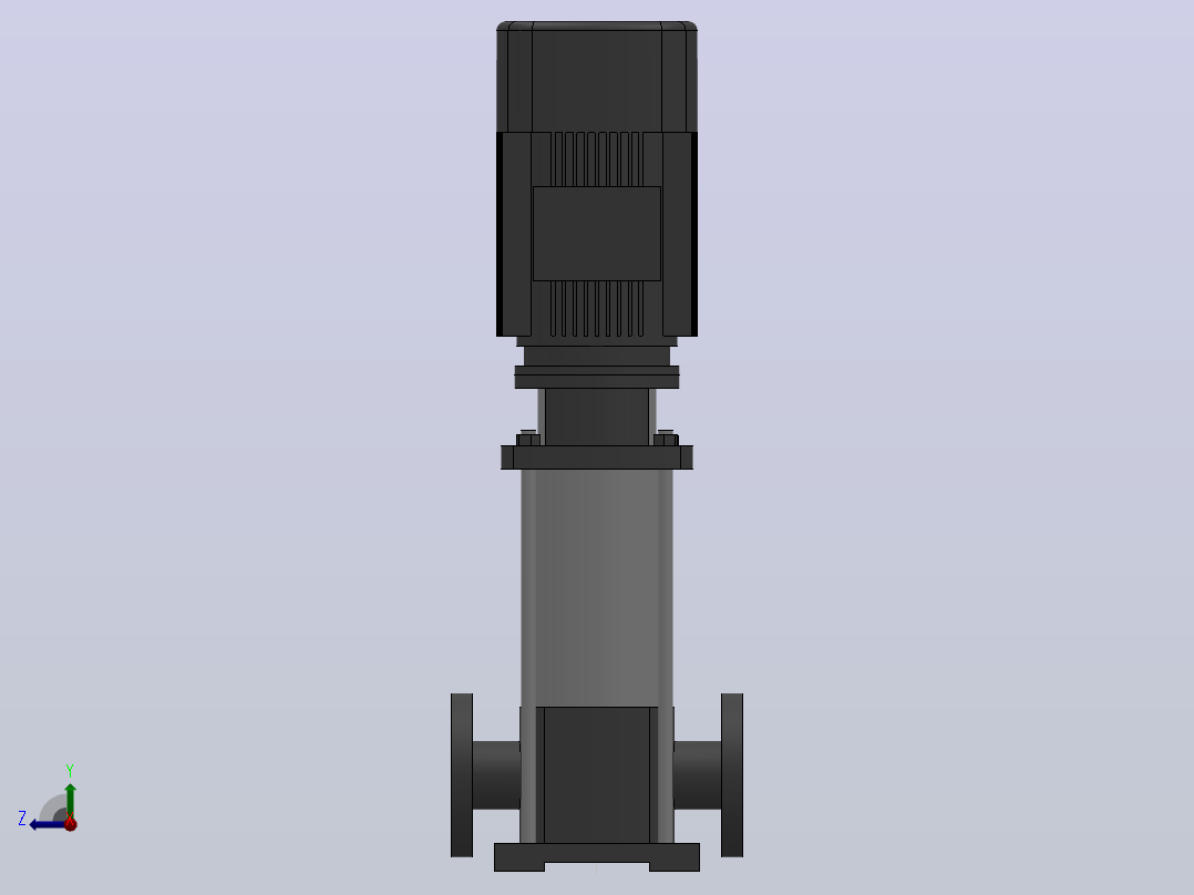 南方泵CDL32-20-4.0KW-（DN65）右视图