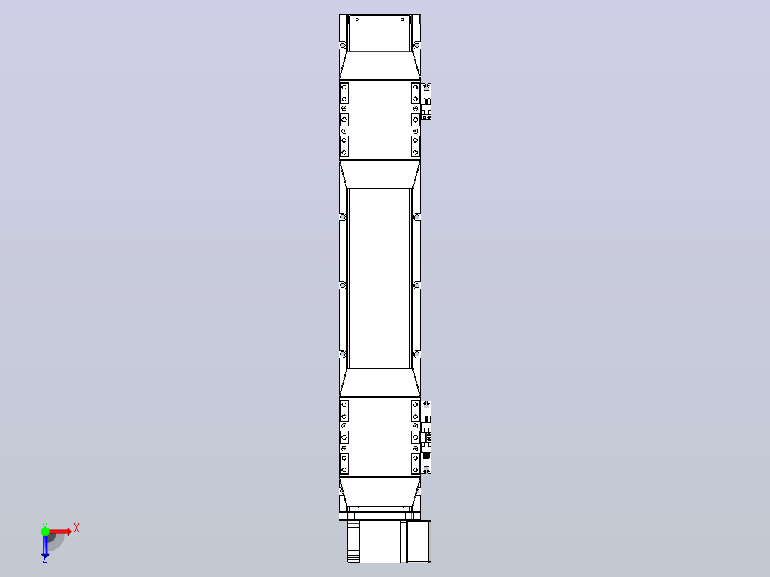 皮带直线轴双滑块型TPA-GCBS-120-P70-L125-RP-M20-N3俯视图