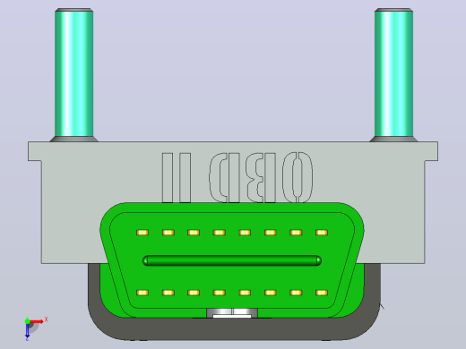 OBD2连接器的支架俯视缩略图