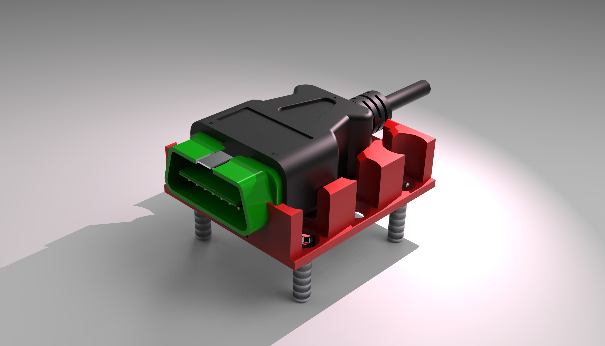 OBD2连接器的支架