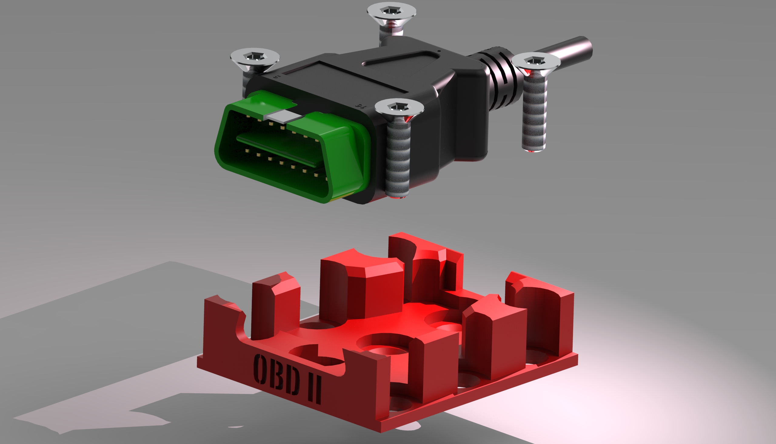 OBD2连接器的支架