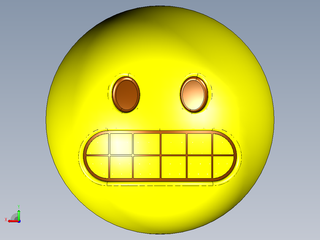 EMOJI - 做鬼脸后视图