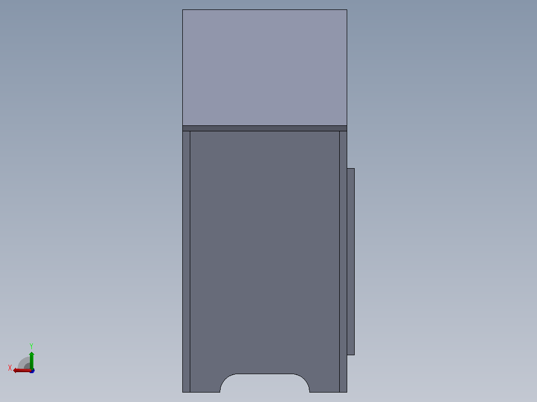 垃圾箱 垃圾处理设备dustbin-41838-模型格式为 sw后视图