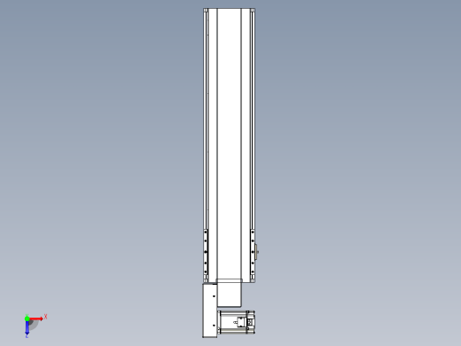 皮带直线轴半封闭可选导轨TPA-HNB-175D-140-L650-ML-Y-P75-N3俯视缩略图
