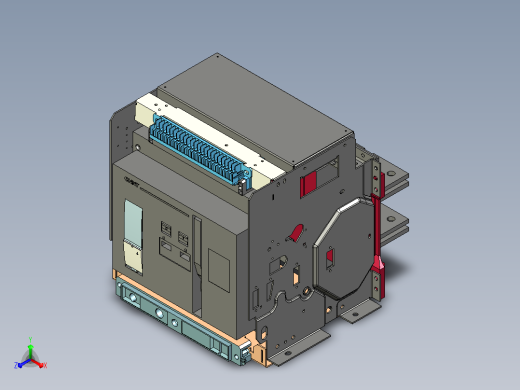 NA1-3200X-3200 3P抽屉万能式断路器三维模型202303