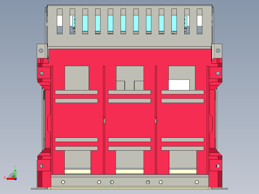 NA1-3200X-3200 3P抽屉万能式断路器三维模型202303后视缩略图