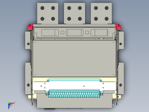 NA1-3200X-3200 3P抽屉万能式断路器三维模型202303俯视缩略图