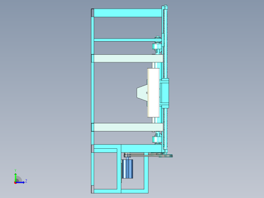 缠绕机 绕线机filament-winding-machine-1832-模型格式为 UG NX左视缩略图
