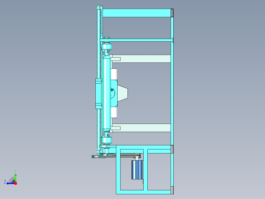 缠绕机 绕线机filament-winding-machine-1832-模型格式为 UG NX右视缩略图