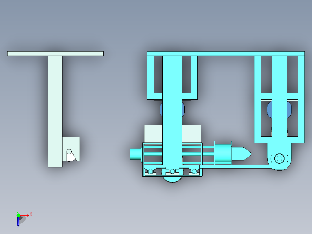 缠绕机 绕线机filament-winding-machine-1832-模型格式为 UG NX俯视图