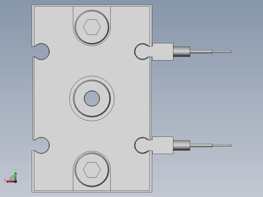 带盖箱体夹紧机构后视缩略图