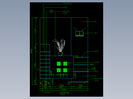 家装类CAD图块(三)-FH01019A