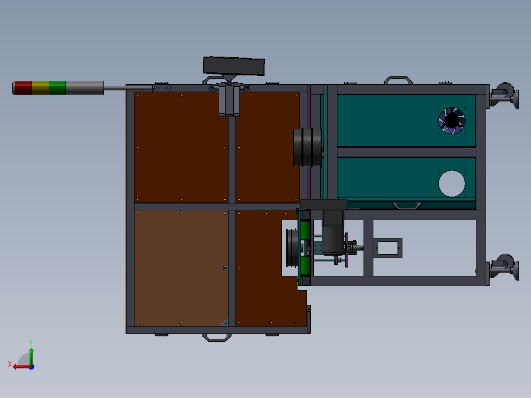测间隙、平面度检测系统后视图