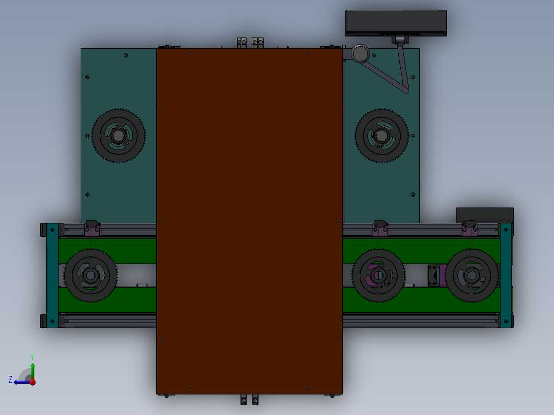 测间隙、平面度检测系统右视图