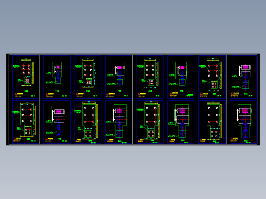 各型罗茨鼓风机外形与基础图