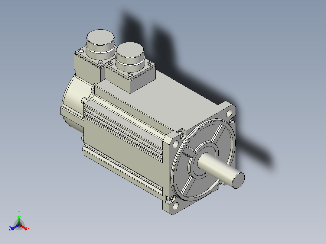 松下电机-MATSUSHITA_MSMF202L1C6正等轴测图