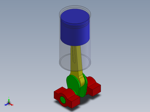 单缸活塞运动仿
