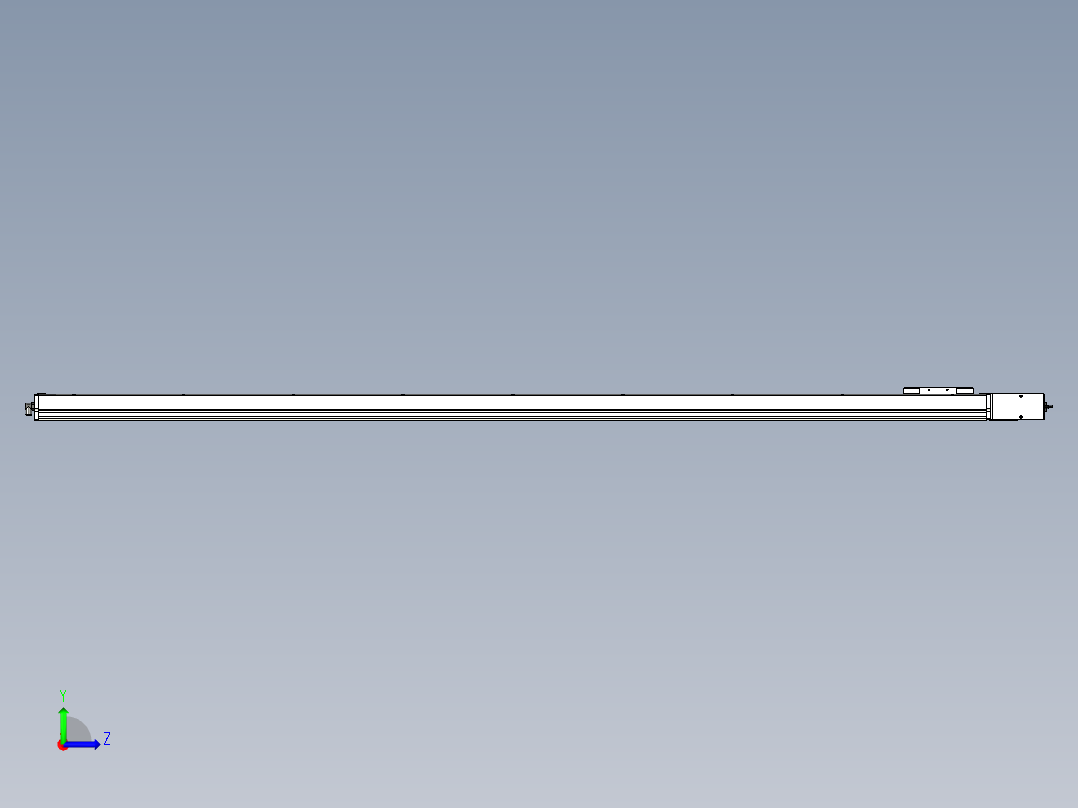 Toyo东佑达直线模组-ECB14-2300-L左视图