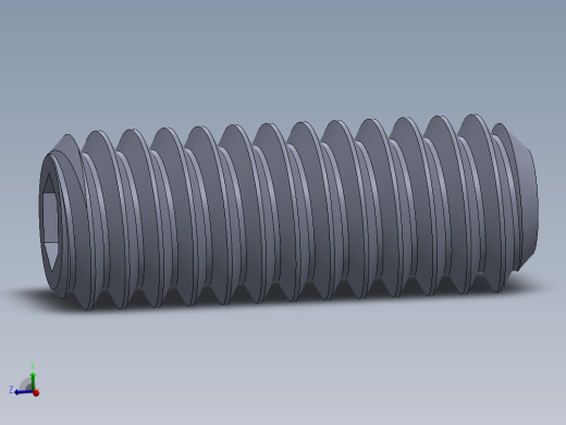 UNC 平头紧定螺钉-UNC SET SCREW 8-32 x0.4375.SLDPRT