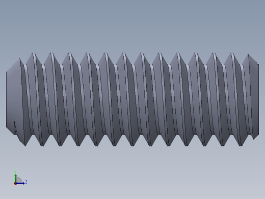 UNC 平头紧定螺钉-UNC SET SCREW 8-32 x0.4375.SLDPRT左视缩略图