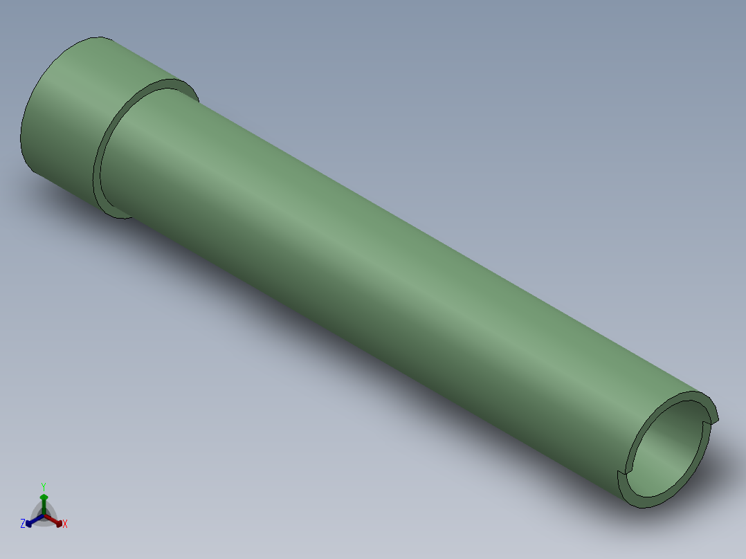 吸尘气管正等轴测图